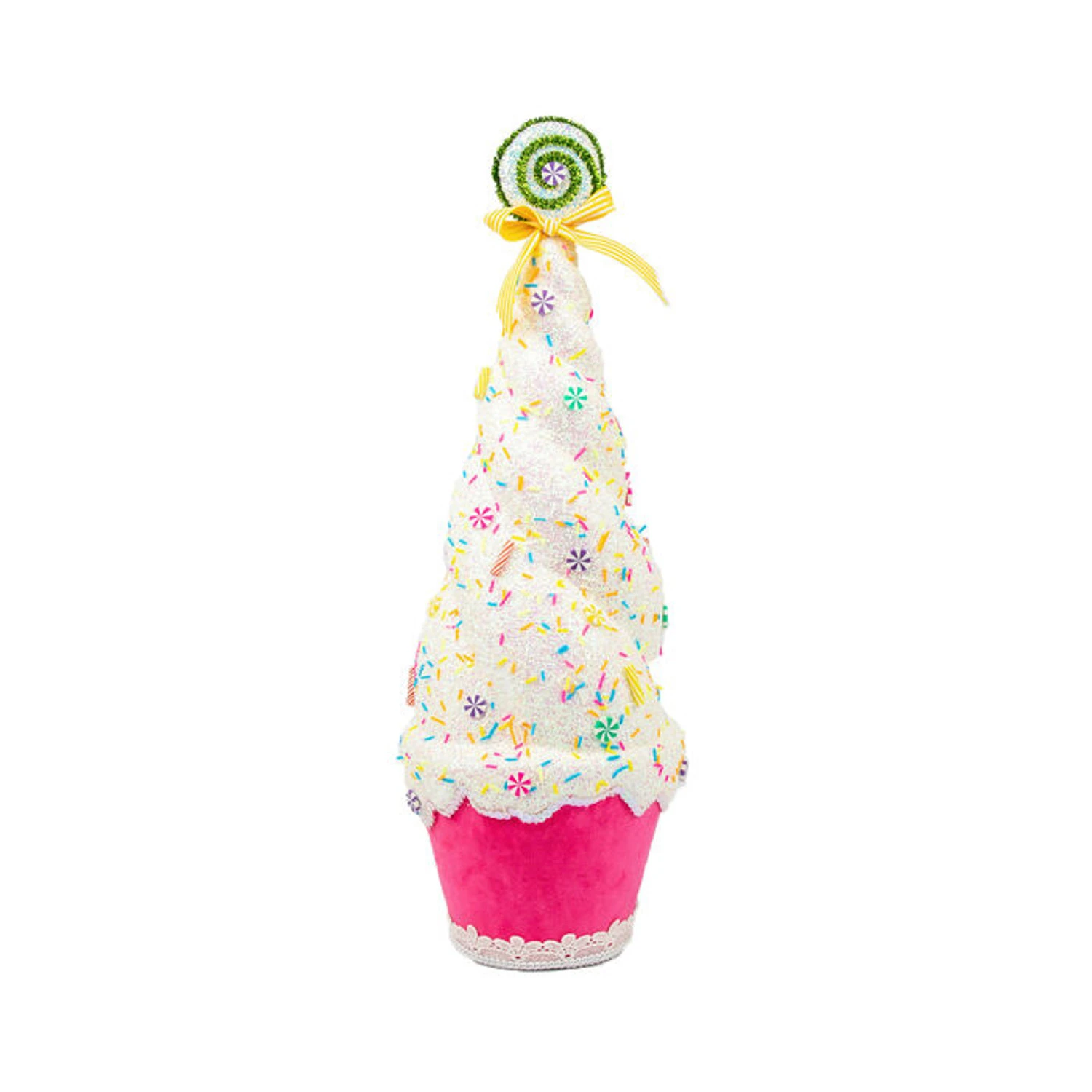 December Diamonds 20" Large Pink Cupcake Tree Christmas Decoration 08-08614 1 December Diamonds 20" Large Pink Cupcake Tree Christmas Decoration 08-08614