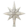Christopher Radko Silver Stellar Glass Christmas Tree Topper 1017493