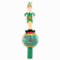 Christopher Radko Merry Muggins Buddy The Elf Glass Christmas Tree Topper 1021686