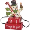 Primitives By Kathy Snowman Days To Go Christmas Countdown 115323