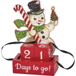 Primitives By Kathy Snowman Days To Go Christmas Countdown 115323