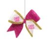 Hallmark 2.5" Cheerleading Hair Bow Christmas Ornament 1HGO2186