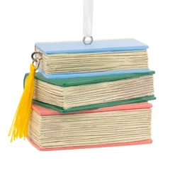 Hallmark 2.25" Stack Of Books Christmas Ornament 1HGO2383
