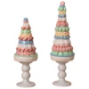 Set Of 2 Clay Dough Macaroon And Candy Christmas Trees 2656800
