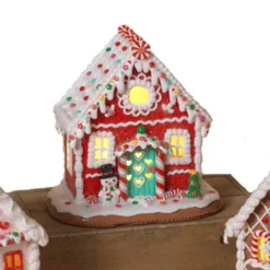8.5" Battery Operated Lighted Clay Dough Gingerbread House 2659500 -Xmas Ornaments Shop 2659500b 08174.1651612545
