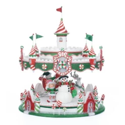 Katherine's Collection 48" Peppermint Palace Christmas Carousel Cupcake Server 28-328043