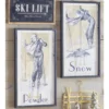Raz 28" Vintage Ski Framed Wooden Christmas Wall Art 4144581