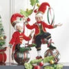 Raz 16" Tartan Plaid Posable Elf Christmas Figure 4202315