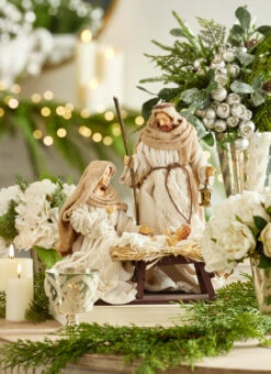 Raz 14.5" Holy Family Nativity Set Christmas Decoration 4210653