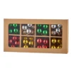 Raz Box Of 8 3.25" Cluster Ball Glass Christmas Ornaments 4220977