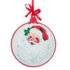 Raz 11.25" Santa Embossed Metal Wall Christmas Ornament 4221322