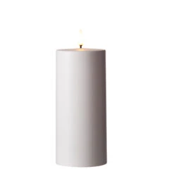 Uyuni 3" X 5" Or 7"Flat Top Moving Flame White Outdoor Pillar Battery Candle -Xmas Ornaments Shop 4234504 75546.1686836812