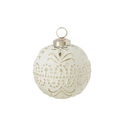 Raz 4" Whitewashed Mercury Glass Ball Christmas Ornament 4238333 -Xmas Ornaments Shop 4238333B 74047.1680725805