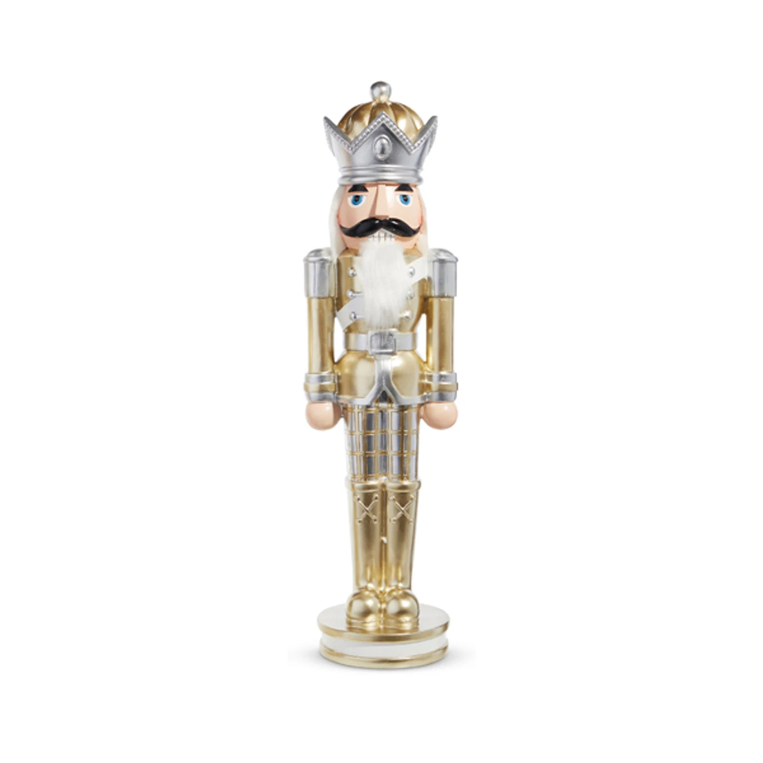 Raz 28.5" Gold Plaid Christmas Nutcracker 4301633 4 Raz 28.5" Gold Plaid Christmas Nutcracker 4301633 - Image 4