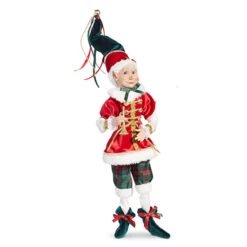 Raz 16" Red And Plaid Posable Christmas Elf Figure 4302355 -Xmas Ornaments Shop 4302355a 08178.1686778659