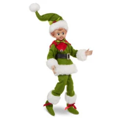 Raz 16" Vintage Red Or Green Posable Christmas Elf 4302468 -Xmas Ornaments Shop 4302468a 71038.1681325502