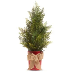 Raz 27" Or 35" Potted Half Wall Hanging Christmas Tree -Xmas Ornaments Shop 4309896 96946.1689791943