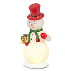 Raz 12" Lighted Vintage Snowman Christmas Decoration 4311578 -Xmas Ornaments Shop 4311578b 02970.1682348647