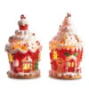 Raz 8" Lighted Gingerbread Cupcake House Lighted Christmas Decoration 4311644