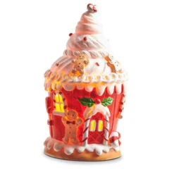 Raz 8" Lighted Gingerbread Cupcake House Lighted Christmas Decoration 4311644 -Xmas Ornaments Shop 4311644b 17047.1682350630