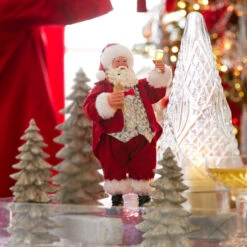 Raz 10.75" Toasting Santa Christmas Figure 4312500