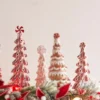 Raz Set Of 2 Ribbon Candy Trees Christmas Decoration 4314120