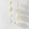 Raz 7.5" Set Of 2 Pearl Drop Christmas Ornament 4316084