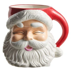 Raz 7.5" Or 8" Large Red Santa Mug Christmas Container -Xmas Ornaments Shop 4319200 54243.1690759310