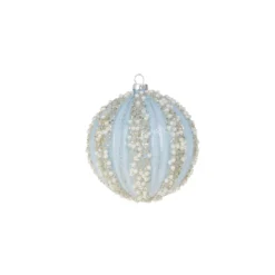 Raz 4" Pearl Beaded Glass Ball Christmas Ornament 4320039 -Xmas Ornaments Shop 4320039b 68790.1683739657