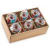 Raz Box Of 6 5.25" Multicolor Vintage Glass Christmas Ornaments 4320853