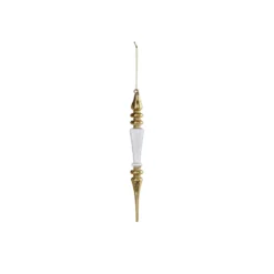Raz 11" Gold And Clear Finial Glass Christmas Ornament 4320868 -Xmas Ornaments Shop 4320868b 41913.1683808863