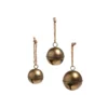 Raz 7.75", 10.5", Or 13.75" Antiqued Gold Jingle Bell Metal Christmas Ornament