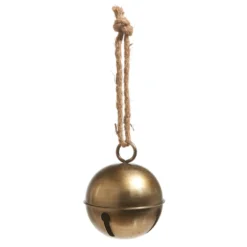 Raz 7.75", 10.5", Or 13.75" Antiqued Gold Jingle Bell Metal Christmas Ornament -Xmas Ornaments Shop 4321302 91373.1684157113