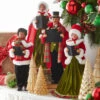 Raz 17.75" Red And Green Christmas Carolers Figures 4322102