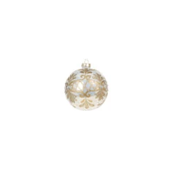 Raz 4" White And Gold Embellished Glass Christmas Ornament 4322842 7 Raz 4" White And Gold Embellished Glass Christmas Ornament 4322842 -Xmas Ornaments Shop 4322842a 92652.1684249101