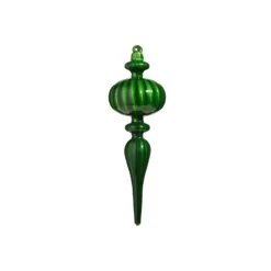 Raz 9.75" Pink, Red, Or Green Blown Glass Finial Christmas Ornament 4322881 -Xmas Ornaments Shop 4322881c 26191.1684329066