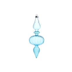 Raz 9.5" Light Blue Blown Glass Finial Christmas Ornament 4322925 -Xmas Ornaments Shop 4322925a 64601.1684433756