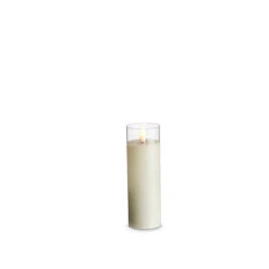 Uyuni Moving Flame Clear Glass Ivory Pillar Battery Candle -Xmas Ornaments Shop 4324019 42653.1691673411