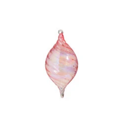 Raz 5" Pink Blown Glass Christmas Ornament 4324512 -Xmas Ornaments Shop 4324512b 31176.1684780571
