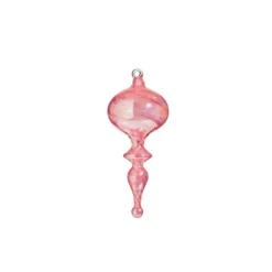 Raz 10" Pink Finial Glass Christmas Ornament 4324514 -Xmas Ornaments Shop 4324514b 42823.1684785027