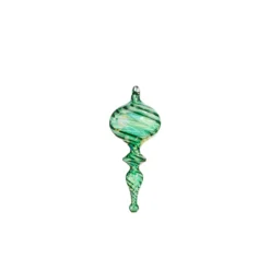 Raz 9" Green Blown Finial Glass Christmas Ornament 4324515 6 Raz 9" Green Blown Finial Glass Christmas Ornament 4324515 -Xmas Ornaments Shop 4324515a 63891.1684786438