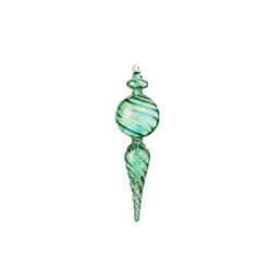 Raz 9" Green Blown Finial Glass Christmas Ornament 4324515 7 Raz 9" Green Blown Finial Glass Christmas Ornament 4324515 -Xmas Ornaments Shop 4324515b 06839.1684786442