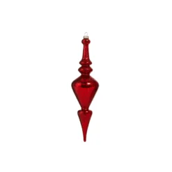 Raz 12" Large Red Textured Glass Final Christmas Ornament 4324537 -Xmas Ornaments Shop 4324537a 50128.1689693587