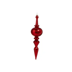 Raz 12" Large Red Textured Glass Final Christmas Ornament 4324537 -Xmas Ornaments Shop 4324537b 10457.1689693591