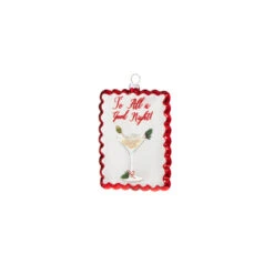 Raz 5" Holiday Cocktails Scalloped Edge Glass Christmas Ornament 4324575 -Xmas Ornaments Shop 4324575a 98217.1684945032