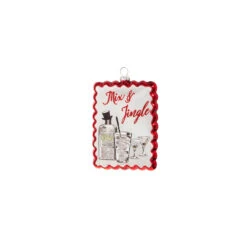 Raz 5" Holiday Cocktails Scalloped Edge Glass Christmas Ornament 4324575 -Xmas Ornaments Shop 4324575b 05518.1684945036