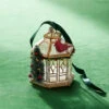 Raz 3.75" Gold Pagoda With Cardinal Glass Christmas Ornament 4324584