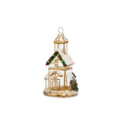 Raz 5" Gold And Clear Church Glass Christmas Ornament 4324586 6 Raz 5" Gold And Clear Church Glass Christmas Ornament 4324586 -Xmas Ornaments Shop 4324586a 38583.1684951585