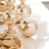 Raz 5" Gold Textured Glass Ball Christmas Ornament 4324600