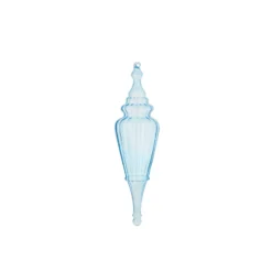 Raz 15.5" Large Light Blue Finial Glass Christmas Ornament 4324620 -Xmas Ornaments Shop 4324620a 18892.1684960120